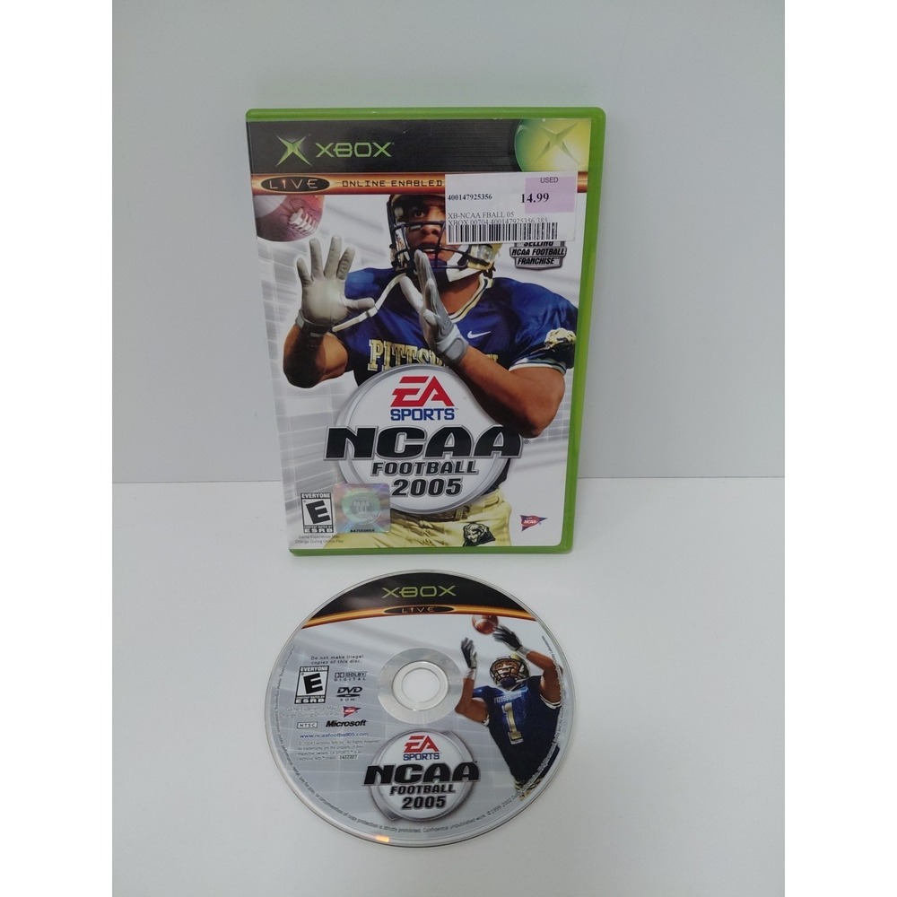 NCAA Football 2005 Top Spin Combo Microsoft Xbox Game CIB